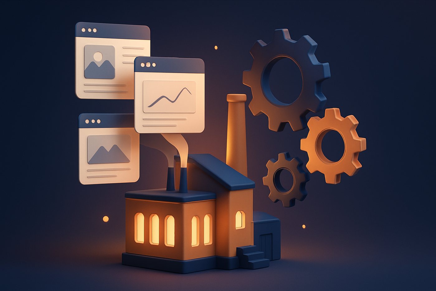 Une usine d’où sortent des pages web